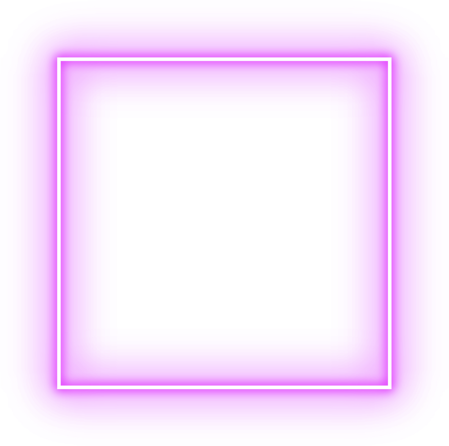 square neon frame